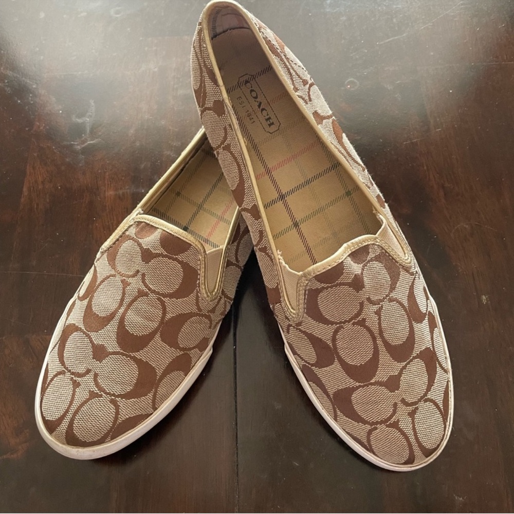 Coach Women's Brown Slip-On Shoes
